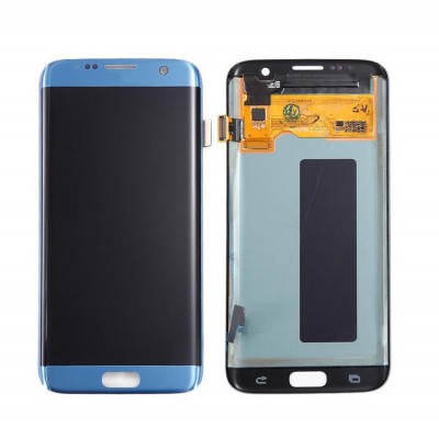 Lcd With Touch Screen For Samsung Galaxy S7 Edge Blue By - Maxbhi Com