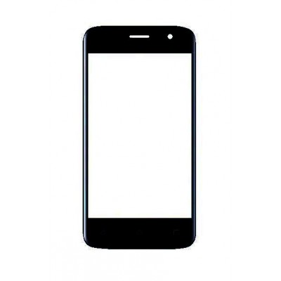 Replacement Front Glass For Blu C4 Black By - Maxbhi Com