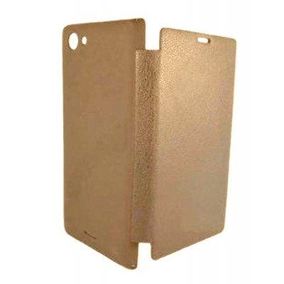 Flip Cover For Sony Xperia Miro St23i Gold By - Maxbhi Com