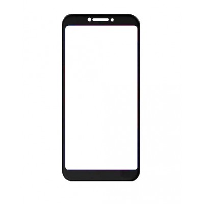 Replacement Front Glass For Blu Studio Mega 2018 Black By - Maxbhi Com