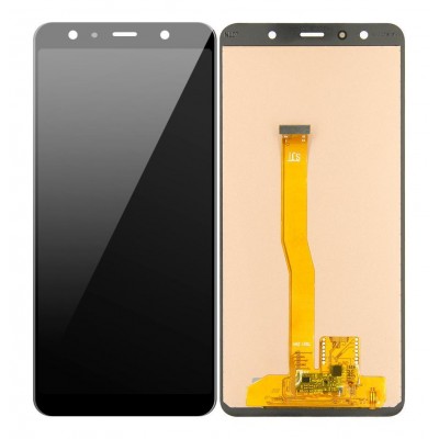 Lcd With Touch Screen For Samsung Galaxy A7 2018 Black By - Maxbhi Com