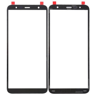 Replacement Front Glass For Samsung Galaxy J6 Plus Black By - Maxbhi Com
