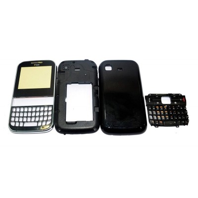 Full Body Housing For Samsung Chat 322 Duos Black - Maxbhi Com