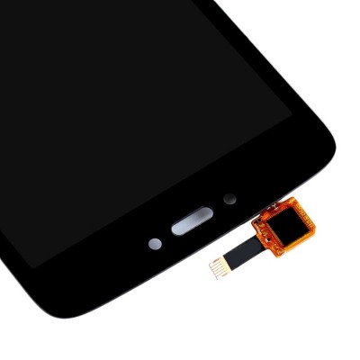 Lcd With Touch Screen For Moto C White By - Maxbhi Com