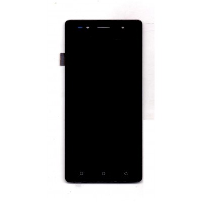 Lcd With Touch Screen For Lava Z80 Black By - Maxbhi Com