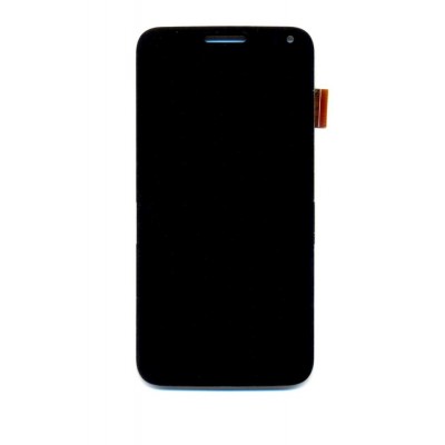Lcd With Touch Screen For Intex Aqua Curve Mini Black By - Maxbhi Com