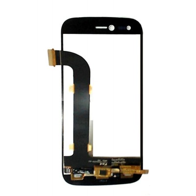 Lcd With Touch Screen For Intex Aqua Slice Black By - Maxbhi Com