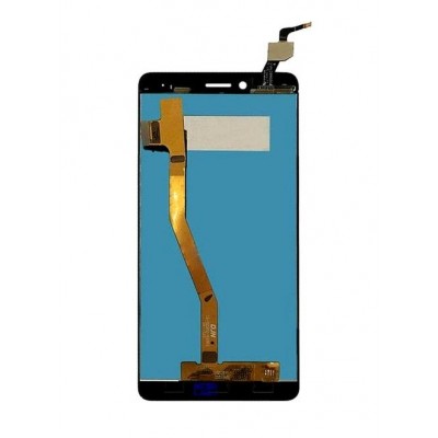Lcd With Touch Screen For Lenovo K6 Note Silver By - Maxbhi Com