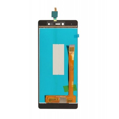 Lcd With Touch Screen For Wiko Fever 4g Black Gold By - Maxbhi Com