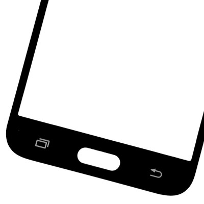 Replacement Front Glass For Samsung Galaxy J3 2016 Black By - Maxbhi Com