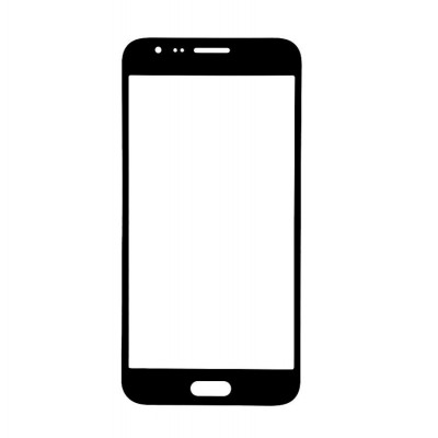 Replacement Front Glass For Samsung Galaxy J3 2016 Black By - Maxbhi Com