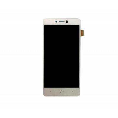 Lcd With Touch Screen For Bq Aquaris U Plus White By - Maxbhi Com
