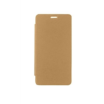 Flip Cover For Micromax Bolt Q383 Gold By - Maxbhi Com
