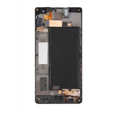 Lcd With Touch Screen For Nokia Lumia 735 Black By - Maxbhi Com