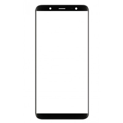 Replacement Front Glass For Samsung Galaxy On8 2018 Black By - Maxbhi Com