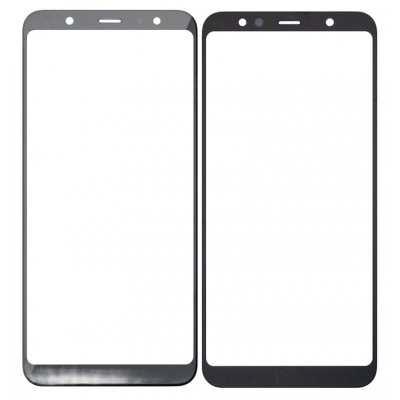 Replacement Front Glass For Samsung Galaxy J8 Plus Black By - Maxbhi Com