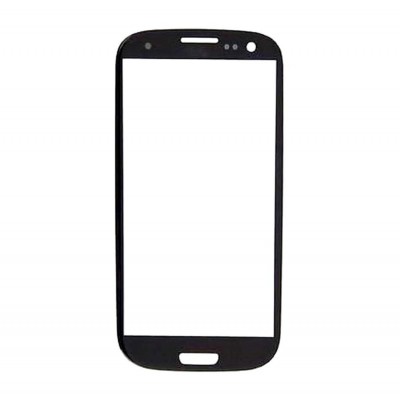 Replacement Front Glass For Samsung Galaxy S3 Black By - Maxbhi Com