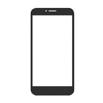 Replacement Front Glass For Alcatel Tetra Black By - Maxbhi Com