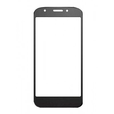 Replacement Front Glass For Motorola Moto E5 Cruise Black By - Maxbhi Com