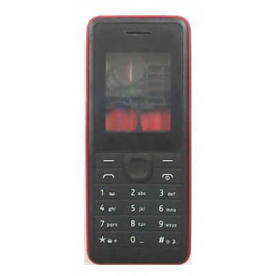 Full Body Housing For Nokia 107 Dual Sim Red - Maxbhi Com