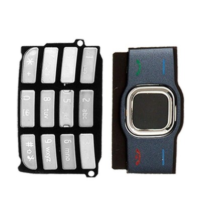 Keypad For Nokia 7610 Supernova Blue Silver - Maxbhi Com