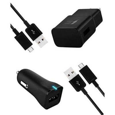3 In 1 Charging Kit For Nokia Lumia 1320 With Wall Charger Car Charger Usb Data Cable - Maxbhi Com
