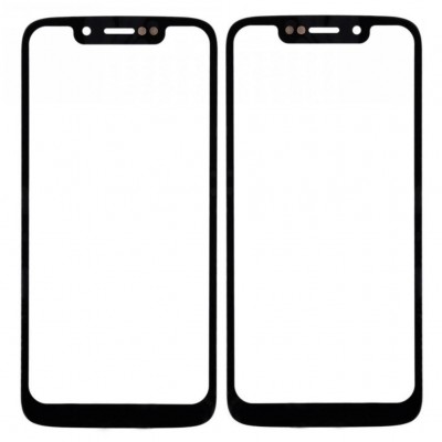 Replacement Front Glass For Motorola Moto G7 Play Black By - Maxbhi Com