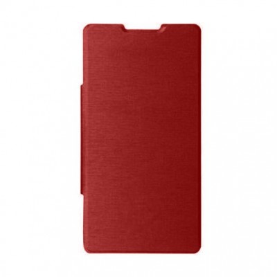 Flip Cover For Oppo A83 Red By - Maxbhi Com