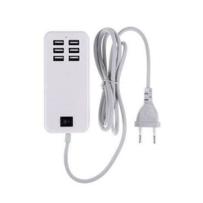 6 Port Multi Usb Highq Fast Charger For Gionee P5 Mini - Maxbhi Com
