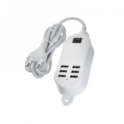6 Port Multi Usb Highq Fast Charger For Micromax Canvas 6 Pro - Maxbhi Com