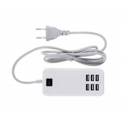 6 Port Multi Usb Highq Fast Charger For Xiaomi Redmi 5a - Maxbhi Com