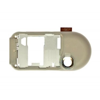 Middle For Nokia 7370 Warn Amber - Maxbhi Com