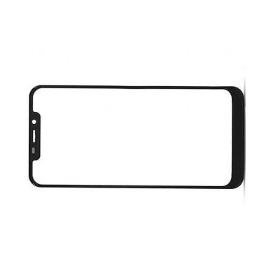 Replacement Front Glass For Oukitel C12 Pro Black By - Maxbhi Com