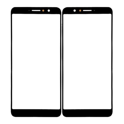 Replacement Front Glass For Alcatel 1x 2019 Black By - Maxbhi Com