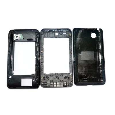 Full Body Housing For Samsung C3332 Champ 2 With Dual Sim White - Maxbhi Com