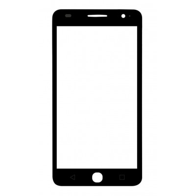Replacement Front Glass For Alcatel Pop Star Silver By - Maxbhi Com