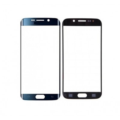 Replacement Front Glass For Samsung Galaxy S6 Edge Cdma Blue By - Maxbhi Com