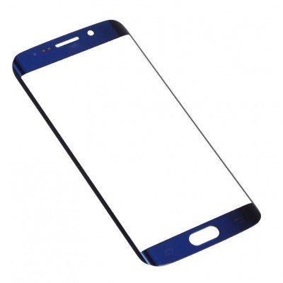 Replacement Front Glass For Samsung Galaxy S6 Edge Cdma Blue By - Maxbhi Com