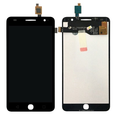 Lcd With Touch Screen For Alcatel Pop Star Silver By - Maxbhi Com