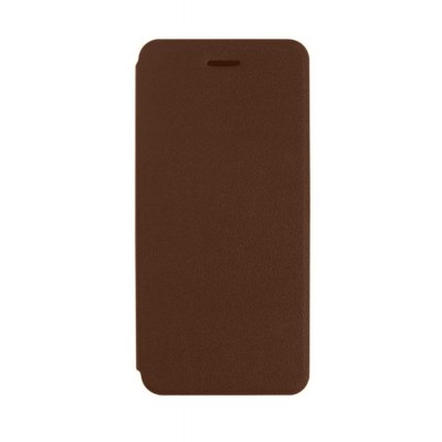Flip Cover For Micromax Canvas 5 Lite Special Edition Brown By - Maxbhi Com