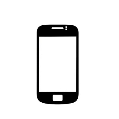 Replacement Front Glass For Samsung Galaxy Mini 2 S6500 Orange By - Maxbhi Com