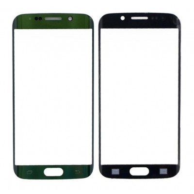 Replacement Front Glass For Samsung Galaxy S6 Edge Green By - Maxbhi Com