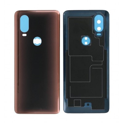 Back Panel Cover For Motorola One Vision Brown - Maxbhi Com