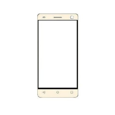 Replacement Front Glass For Hitech Air A1i Gold By - Maxbhi Com