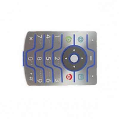 Keypad For Motorola RAZR V3 - Silver - Maxbhi.com