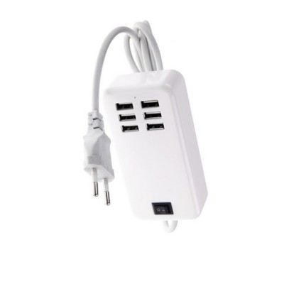 6 Port Multi Usb Highq Fast Charger For Realme 3i - Maxbhi Com