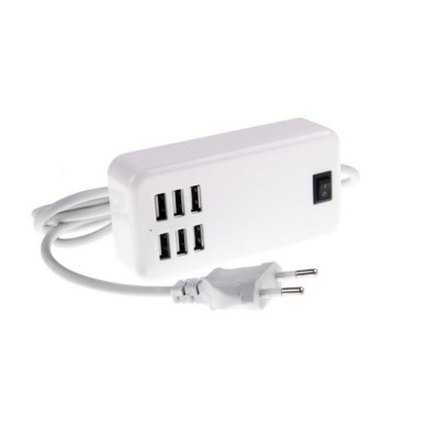 6 Port Multi Usb Highq Fast Charger For Samsung Galaxy On Nxt - Maxbhi Com