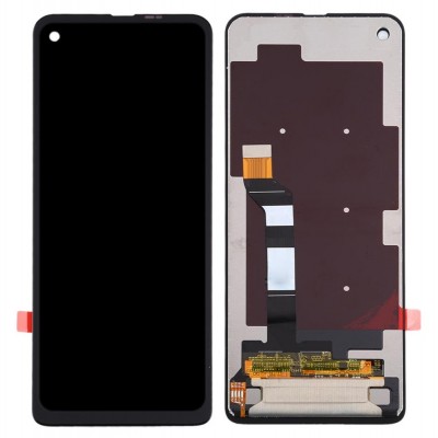 LCD with Touch Screen for Motorola One Action Black