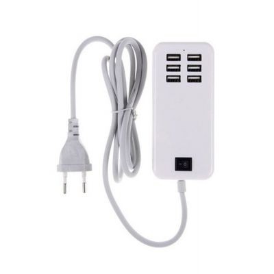 6 Port Multi Usb Highq Fast Charger For Lenovo Vibe P1m - Maxbhi Com