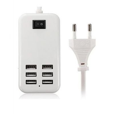 6 Port Multi Usb Highq Fast Charger For Lenovo Vibe P1m - Maxbhi Com